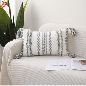 Seeksee Cotton BoHo lumbar decorative Throw Pillow Cover , hang woven Tu…